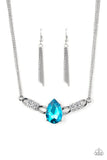 Paparazzi Way To Make An Entrance - Blue - Rhinestone Gem - Necklace & Earrings - Glitzygals5dollarbling Paparazzi Boutique 