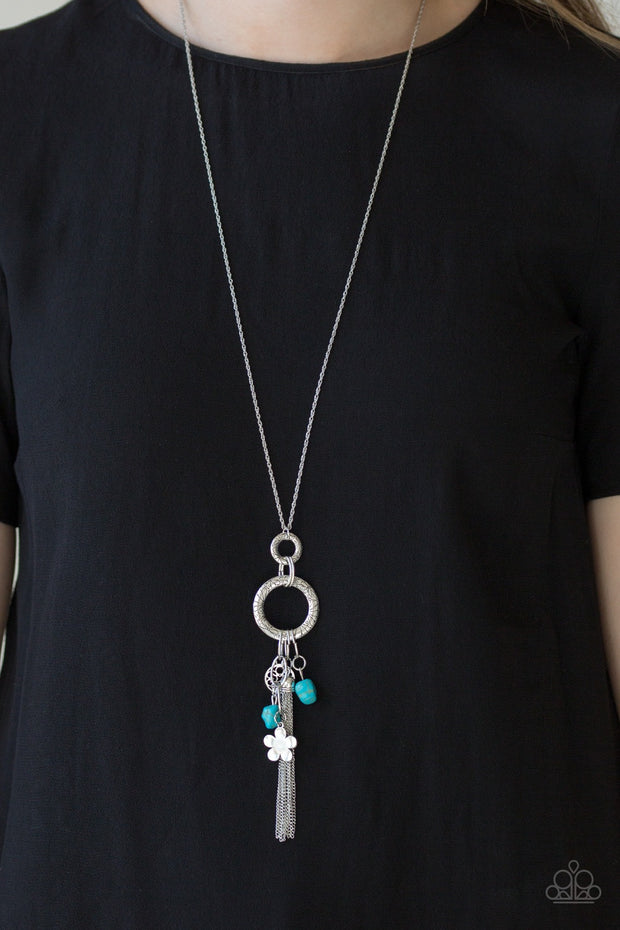 Paparazzi Tour de Desert Blue Necklace - Glitzygals5dollarbling Paparazzi Boutique 