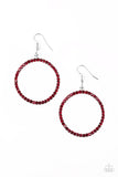 Stoppin Traffic - Red Paparazzi Earrings - Glitzygals5dollarbling Paparazzi Boutique 
