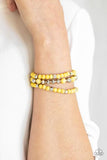 Paparazzi Mountain Artist Yellow Stone Bracelet - Glitzygals5dollarbling Paparazzi Boutique 