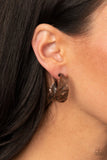 Paparazzi Put Your Best Face Forward - Copper - Earrings - Glitzygals5dollarbling Paparazzi Boutique 