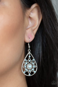 Paparazzi A Flair For Fabulous - Blue Earrings - Glitzygals5dollarbling Paparazzi Boutique 