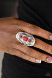 Desert Paint - Red Ring - Paparazzi Accessories - Glitzygals5dollarbling Paparazzi Boutique 