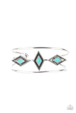 Desert Diamondback Blue ~ Paparazzi Bracelet - Glitzygals5dollarbling Paparazzi Boutique 