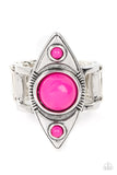 Pivoting Point Pink ~ Paparazzi Ring - Glitzygals5dollarbling Paparazzi Boutique 