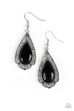 Superstar Stardom - black - Paparazzi earrings - Glitzygals5dollarbling Paparazzi Boutique 