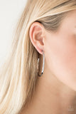 Geo Edge - silver - Paparazzi earrings - Glitzygals5dollarbling Paparazzi Boutique 