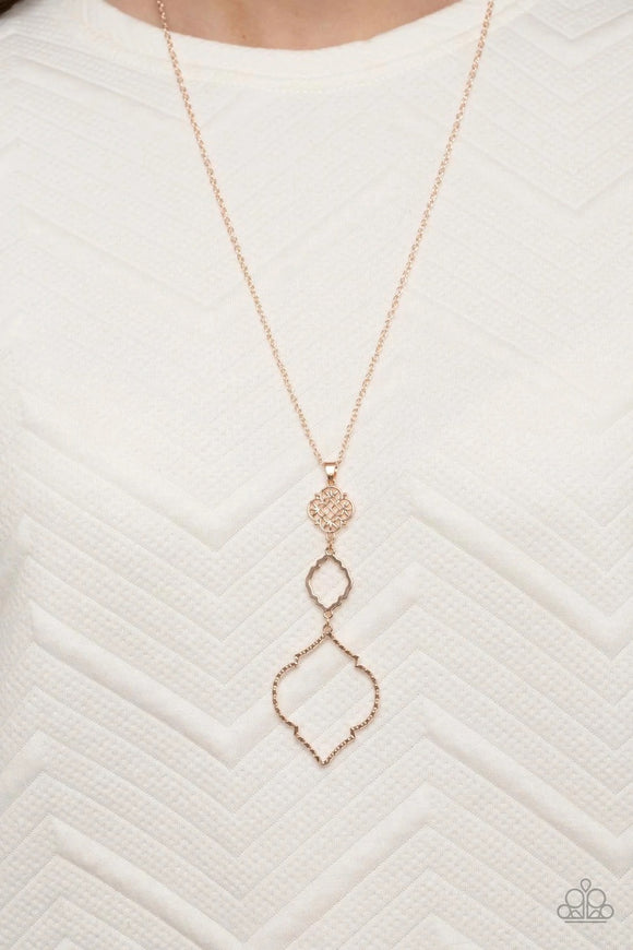 Marrakesh Mystery - rose gold - Paparazzi necklace - Glitzygals5dollarbling Paparazzi Boutique 