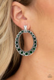 All for GLOW - green - Paparazzi earrings - Glitzygals5dollarbling Paparazzi Boutique 