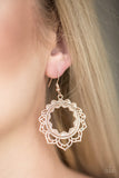 Paparazzi Modest Mandalas - Rose Gold - Ornate Hoop - Earrings - Glitzygals5dollarbling Paparazzi Boutique 