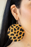 Paparazzi Doing GRR-eat - Brown Earrings Cheetah Life of the Party - Glitzygals5dollarbling Paparazzi Boutique 