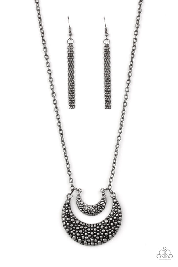Paparazzi Get Well MOON Silver Necklace - Glitzygals5dollarbling Paparazzi Boutique 