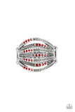 Securing My Finances - red - Paparazzi ring - Glitzygals5dollarbling Paparazzi Boutique 