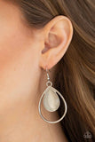 PAPARAZZI COLOR ME COOL - WHITE Moonstone Earrings - Glitzygals5dollarbling Paparazzi Boutique 