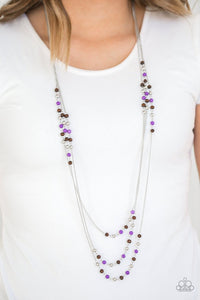 PAPARAZZI SEASONAL SENSATION - PURPLE Necklace - Glitzygals5dollarbling Paparazzi Boutique 