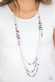 PAPARAZZI SEASONAL SENSATION - PURPLE Necklace - Glitzygals5dollarbling Paparazzi Boutique 