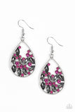 Paparazzi Cash or Crystal Marquise Rhinestones - Silver Teardrop Earrings - Glitzygals5dollarbling Paparazzi Boutique 