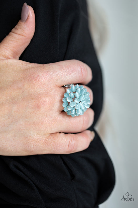 Paparazzi Bloomin Bloomer Blue Ring - Glitzygals5dollarbling Paparazzi Boutique 