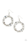 Paparazzi GLOWING in Circles - White - Earrings - Glitzygals5dollarbling Paparazzi Boutique 