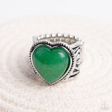 Paparazzi Ring ~ Stone Age Admirer Green - Glitzygals5dollarbling Paparazzi Boutique 