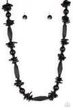 Paparazzi Cozumel Coast - Black - Necklace & Earrings - Glitzygals5dollarbling Paparazzi Boutique 