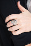 Paparazzi Meet In The Middle - Silver Ring - Glitzygals5dollarbling Paparazzi Boutique 