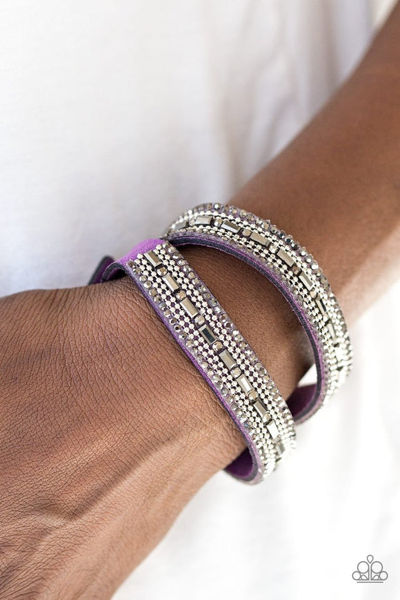 Shimmer and Sass - purple - Paparazzi bracelet - Glitzygals5dollarbling Paparazzi Boutique 