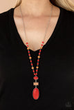 Naturally Essential Red ~ Paparazzi Necklace - Glitzygals5dollarbling Paparazzi Boutique 