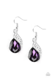 Paparazzi Easy Elegance Purple Earrings - Glitzygals5dollarbling Paparazzi Boutique 
