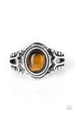 Paparazzi Peacefully Peaceful - Brown Tigers Eye - Silver Ring - Glitzygals5dollarbling Paparazzi Boutique 