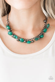 Runway Rebel Green Necklace - Glitzygals5dollarbling Paparazzi Boutique 