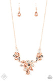 Paparazzi Completely Captivated Rose Gold Fashion Fix Necklace - Glitzygals5dollarbling Paparazzi Boutique 