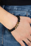 Paparazzi On Trend Twinkle Cheetah Black Beaded Bracelet - Glitzygals5dollarbling Paparazzi Boutique 