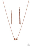 Dainty Dalliance Copper ~ Paparazzi Necklace - Glitzygals5dollarbling Paparazzi Boutique 