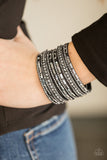 Paparazzi Wham Bam Glam- Hematite Black Urban Bracelet - Glitzygals5dollarbling Paparazzi Boutique 