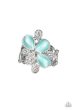 Diamond Daises - blue - Paparazzi ring - Glitzygals5dollarbling Paparazzi Boutique 