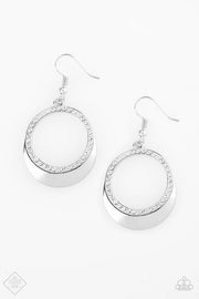 Paparazzi “Pretty Pampered” White Earrings Fashion Fix Exclusive - Glitzygals5dollarbling Paparazzi Boutique 