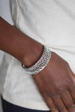 Paparazzi Dizzyingly Demure Silver Bracelet - Glitzygals5dollarbling Paparazzi Boutique 