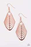 Paparazzi Right on Tracker Rose Gold Earrings - Glitzygals5dollarbling Paparazzi Boutique 