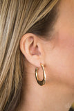 Hoop Me Up Gold Paparazzi Hoop Earrings - Glitzygals5dollarbling Paparazzi Boutique 