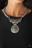 Paparazzi Prowling Prowess - Green Stone - Necklace and matching Earrings - Glitzygals5dollarbling Paparazzi Boutique 