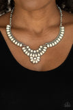 Omega Oasis - white - Paparazzi necklace - Glitzygals5dollarbling Paparazzi Boutique 