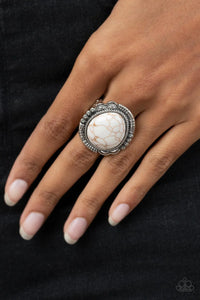 Salt of the Earth White ~ Paparazzi Ring - Glitzygals5dollarbling Paparazzi Boutique 