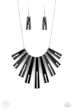 FAN-tastically Deco - black - Paparazzi necklace - Glitzygals5dollarbling Paparazzi Boutique 