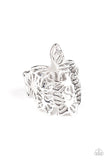Paparazzi Banded Butterflies Silver Ring - Glitzygals5dollarbling Paparazzi Boutique 