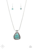 Paparazzi Artisan Adventure - Blue Turquoise Stone - Necklace & Earrings - Glitzygals5dollarbling Paparazzi Boutique 