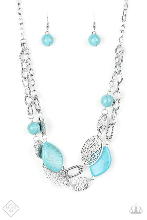 Paparazzi Second Nature Blue Necklace - Glitzygals5dollarbling Paparazzi Boutique 