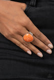 Aesthetically Authentic Orange ~ Paparazzi Ring - Glitzygals5dollarbling Paparazzi Boutique 