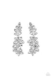 Paparazzi Frond Fairytale - White - Earrings - Glitzygals5dollarbling Paparazzi Boutique 