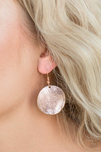 Paparazzi Basic Bravado Rose Gold Earrings - Glitzygals5dollarbling Paparazzi Boutique 